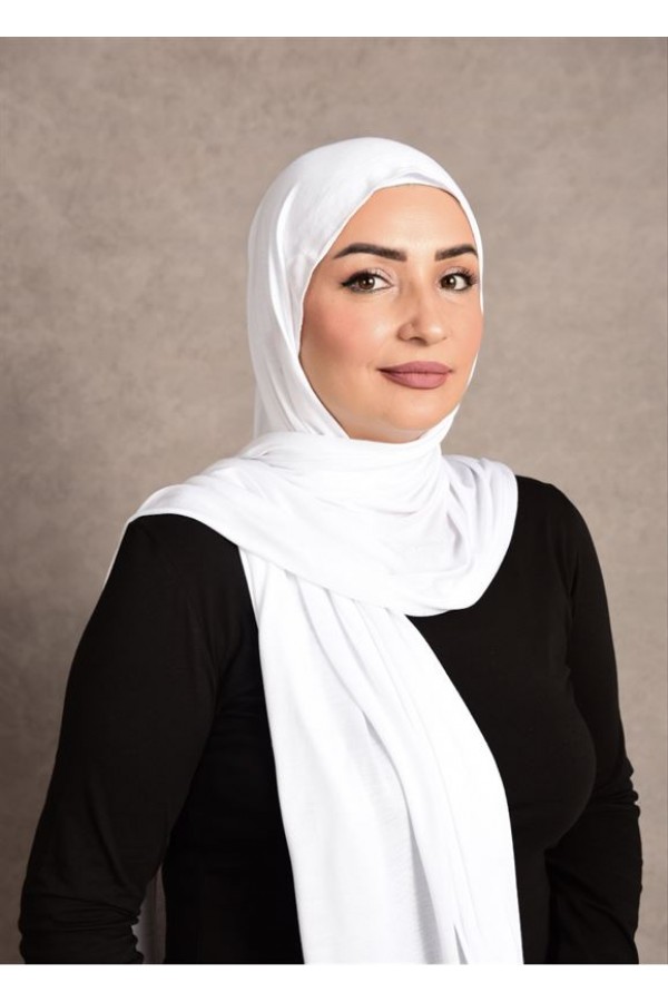 Penye Şal Optik Beyaz