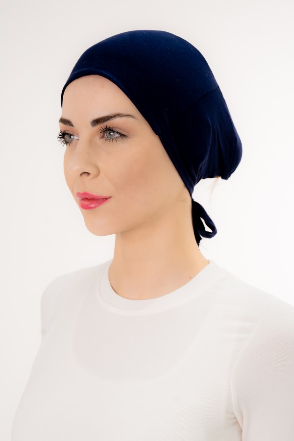 Silikonlu Önü Dikişsiz Kaymaz Lacivert Renk Bone