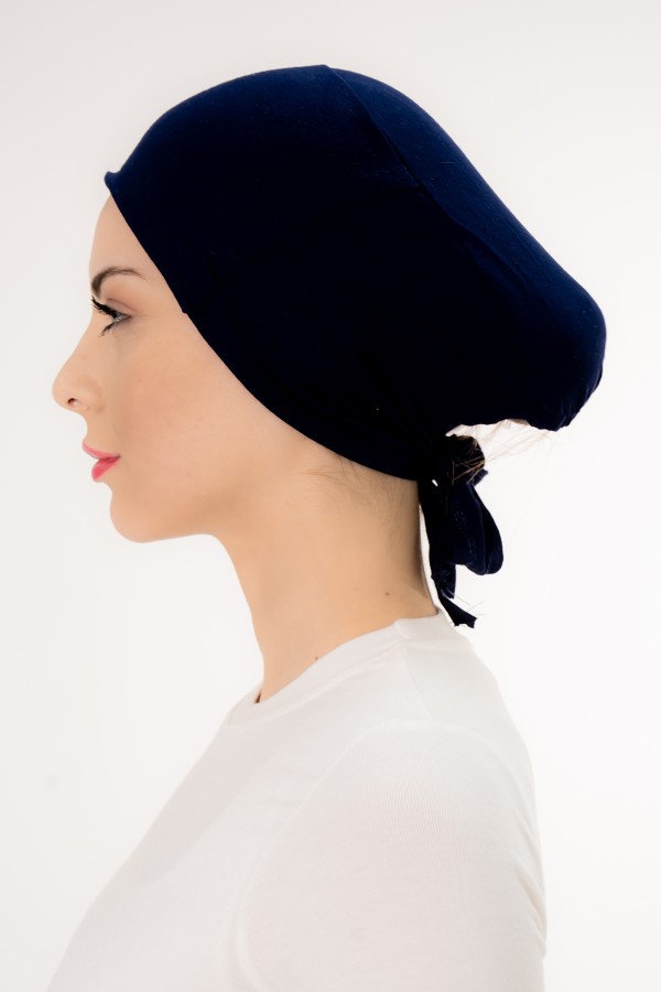 Silikonlu Önü Dikişsiz Kaymaz Lacivert Renk Bone