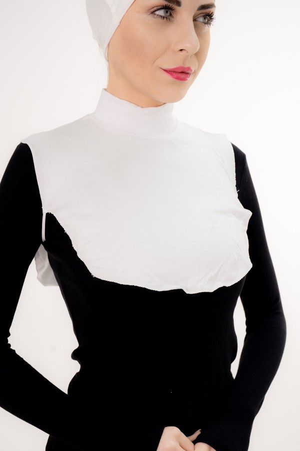 Namaz Boyunluğu Beyaz Renk