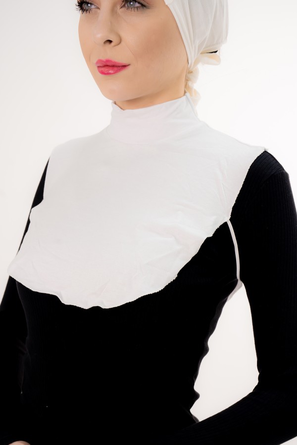 Namaz Boyunluğu Beyaz Renk