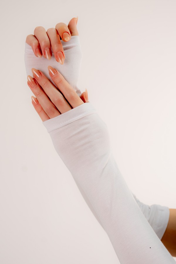 Pratik Penye Beyaz Renk Kolluk