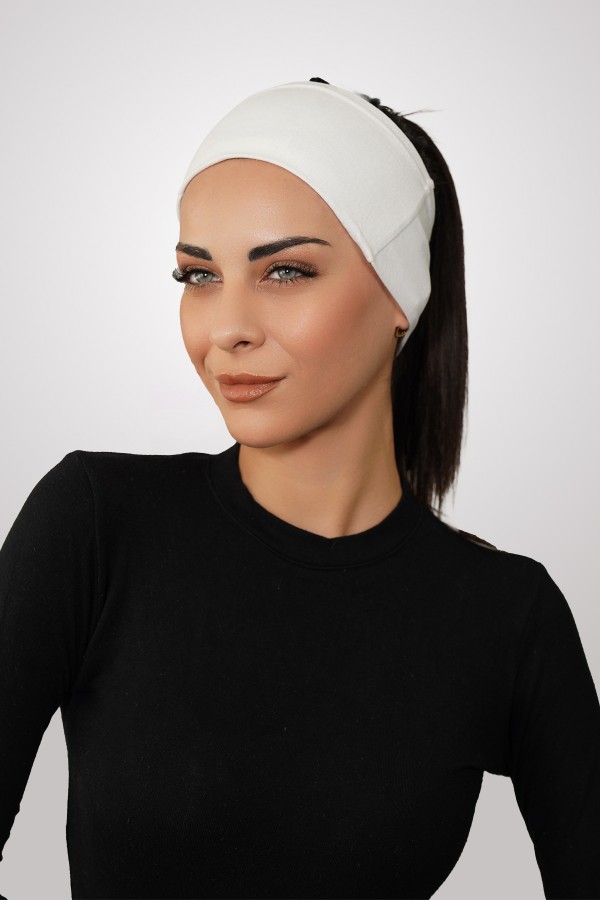 Silikonlu Kaymaz Bandana & Bone– Spor ve Günlük Kullanım/Standart Beden